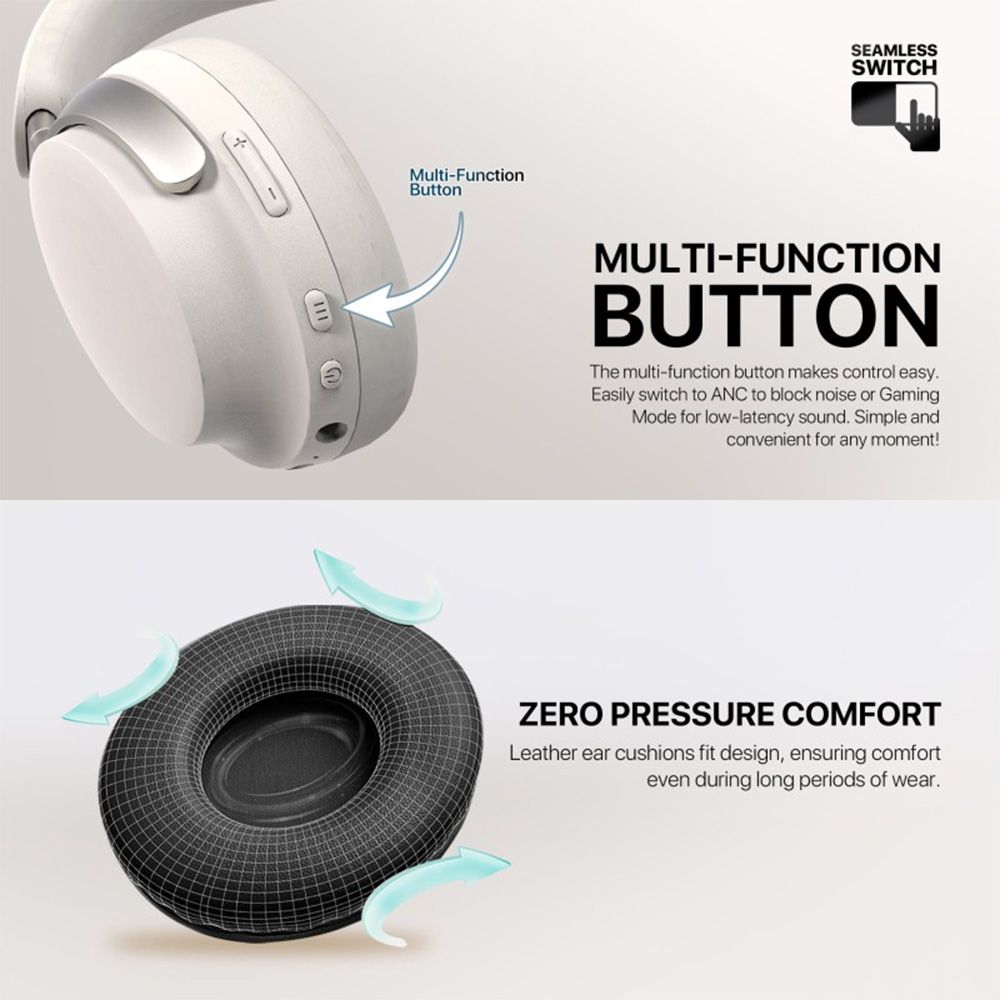 Fantech WH07A GO VIBE Bluetooth (ANC) Wireless Headset