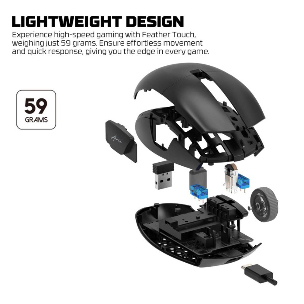 Fantech XD7E ARIA E Dual Mode Wired &amp; Wireless Gaming Mouse