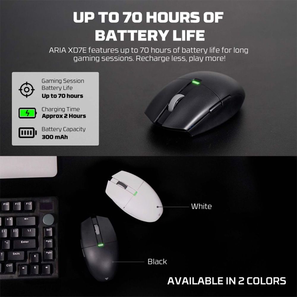 Fantech XD7E ARIA E Dual Mode Wired &amp; Wireless Gaming Mouse