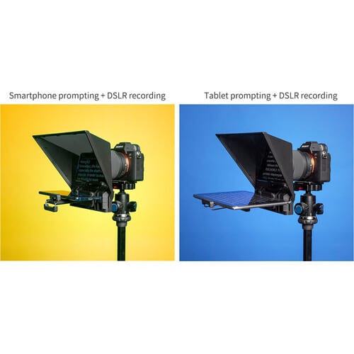 FeelWorld Portable Teleprompter for Smartphone/Tablet/DSLR Camera
