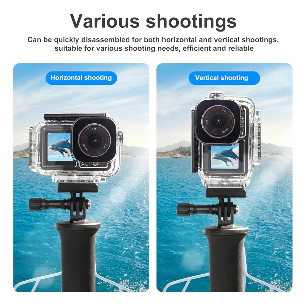 FitStill DJI Osmo Action 5 Pro 60M Underwater Waterproof Case