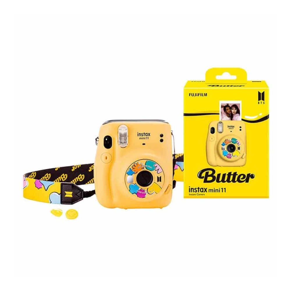 Fujifilm Instax Mini 11 BTS Butter Version Instant Camera, Yellow, Compact