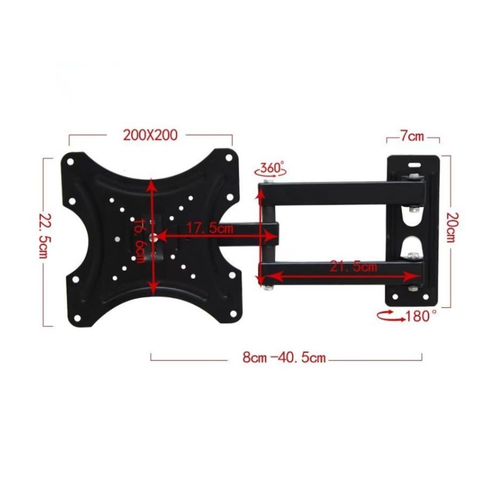 Full Motion TV Bracket Fits 14-42 Inch