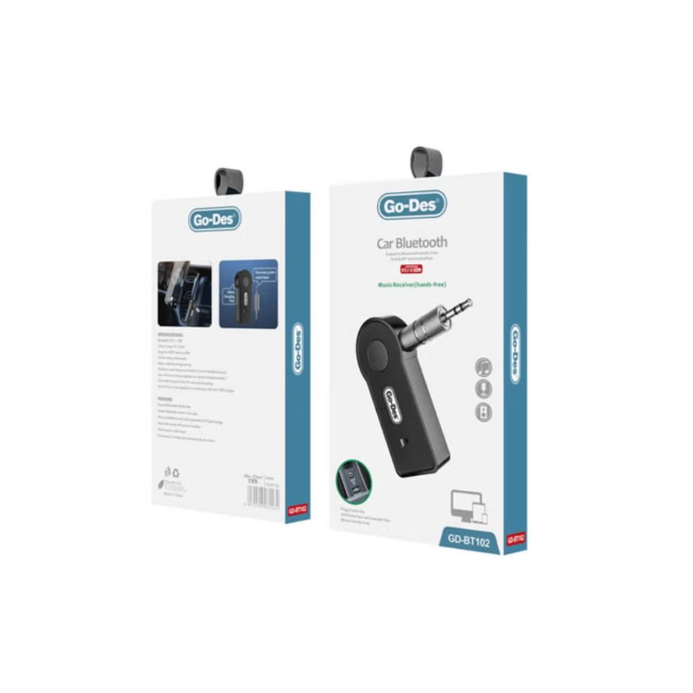 Go-Des GD-BT102 Wireless Bluetooth Audio AUX Receiver Adapter
