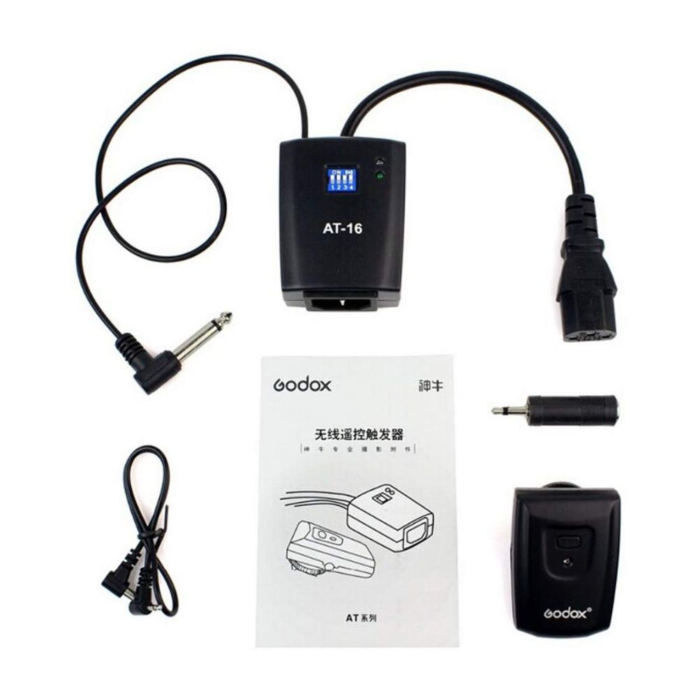 Godox 16 Channels Wireless Flash Trigger with Receiver Set, At-16