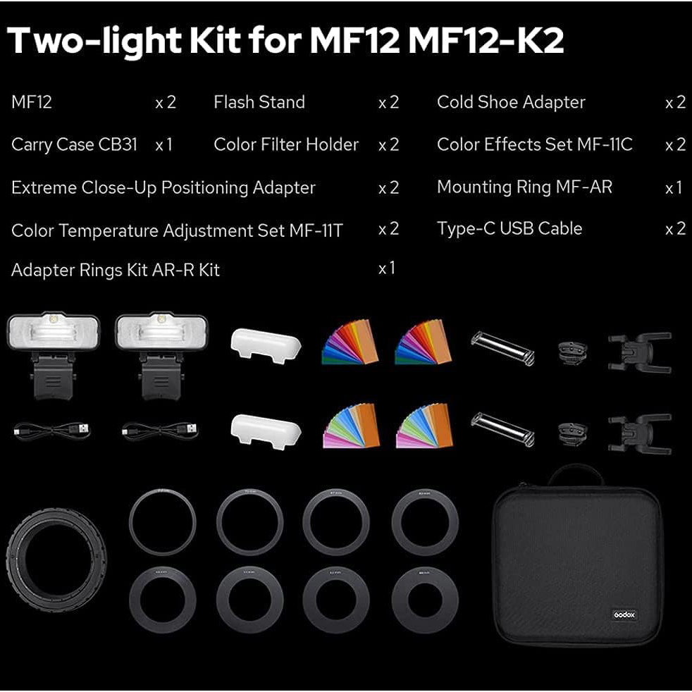 Godox MF12-K2 12W Macro Flash