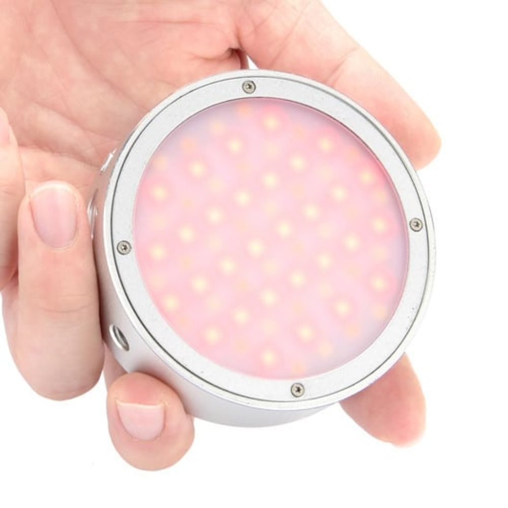 Godox Round Mini RGB LED Magnetic Light (Silver)