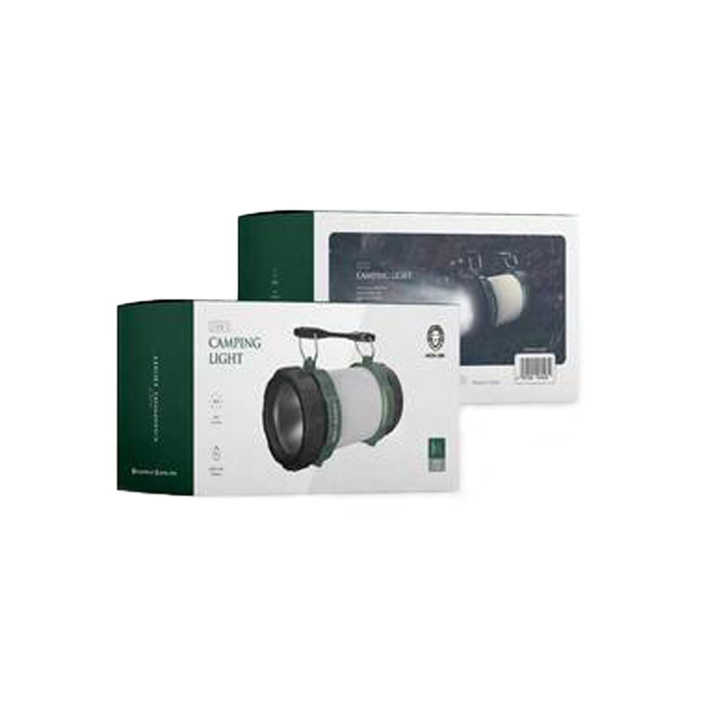 Green Lion 2 in 1 Camping Light 3000mAh 500lm – Black/White/Green