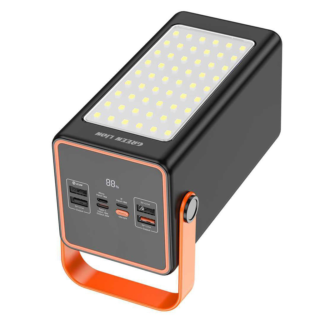 Green Lion Thunder 90 Power Bank 90000mAh PD 20W QC3.0 22.5W – Black