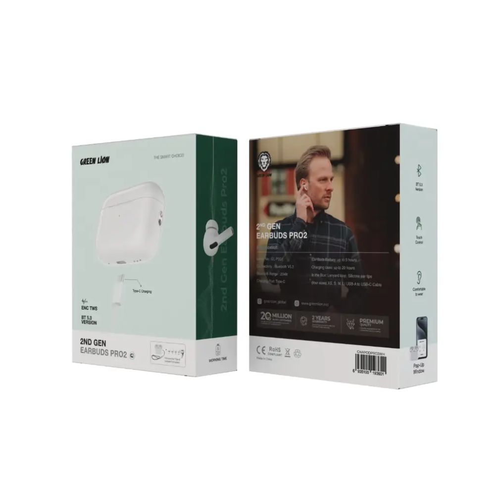 Green Lion 2nd Gen Earbuds Pro 2
