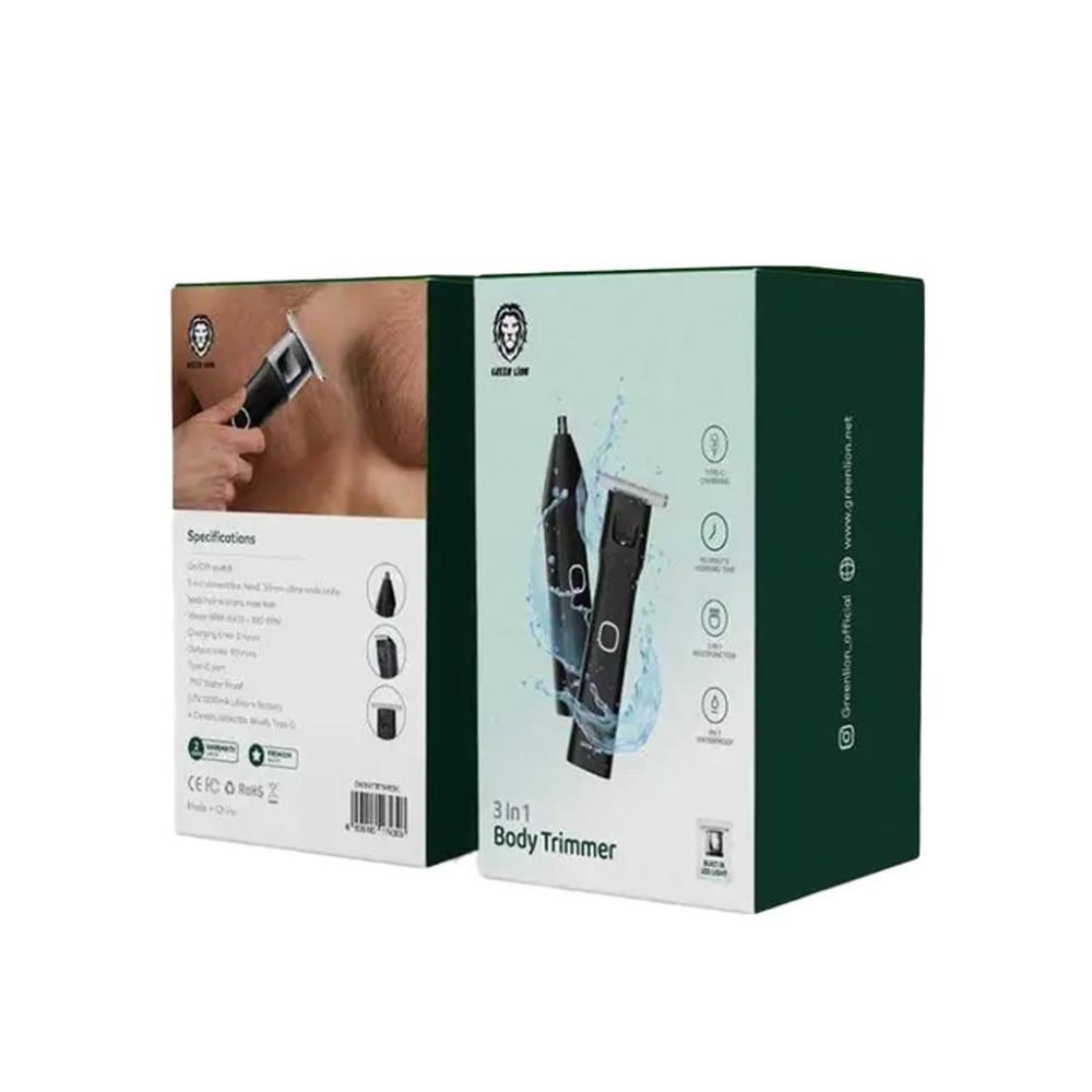 Green Lion 3-in-1 Body Trimmer 1200mAh