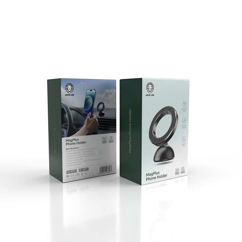 Green Lion MagPlus Phone Holder – Black