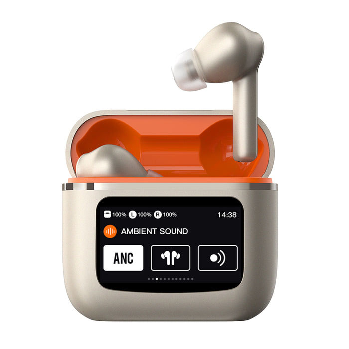 Green Lion Touchwave ANC Wireless Earbuds With LCD Touch Screen