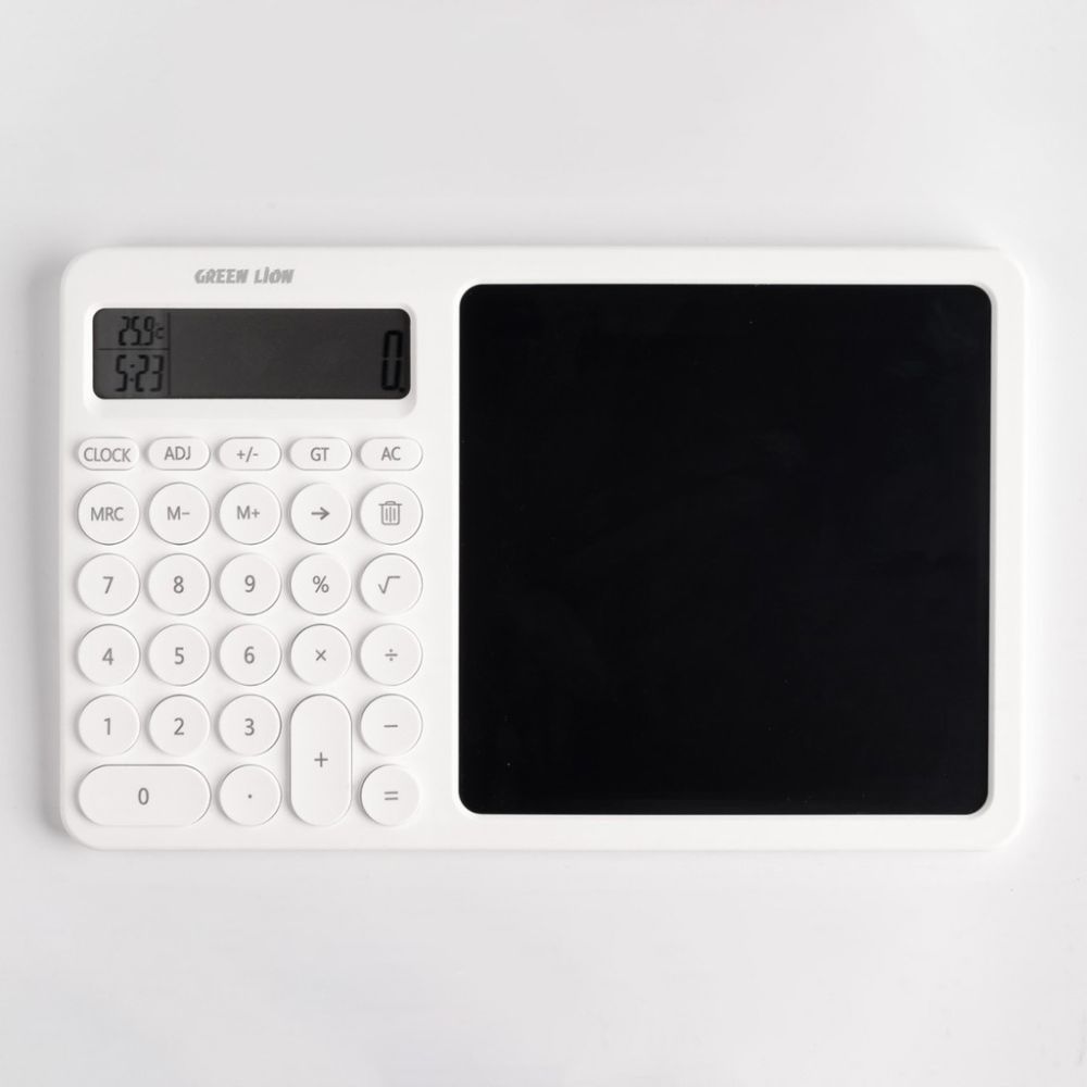 Green Lion CalcWrite Pro Calculator-Writing Pad Combo – White