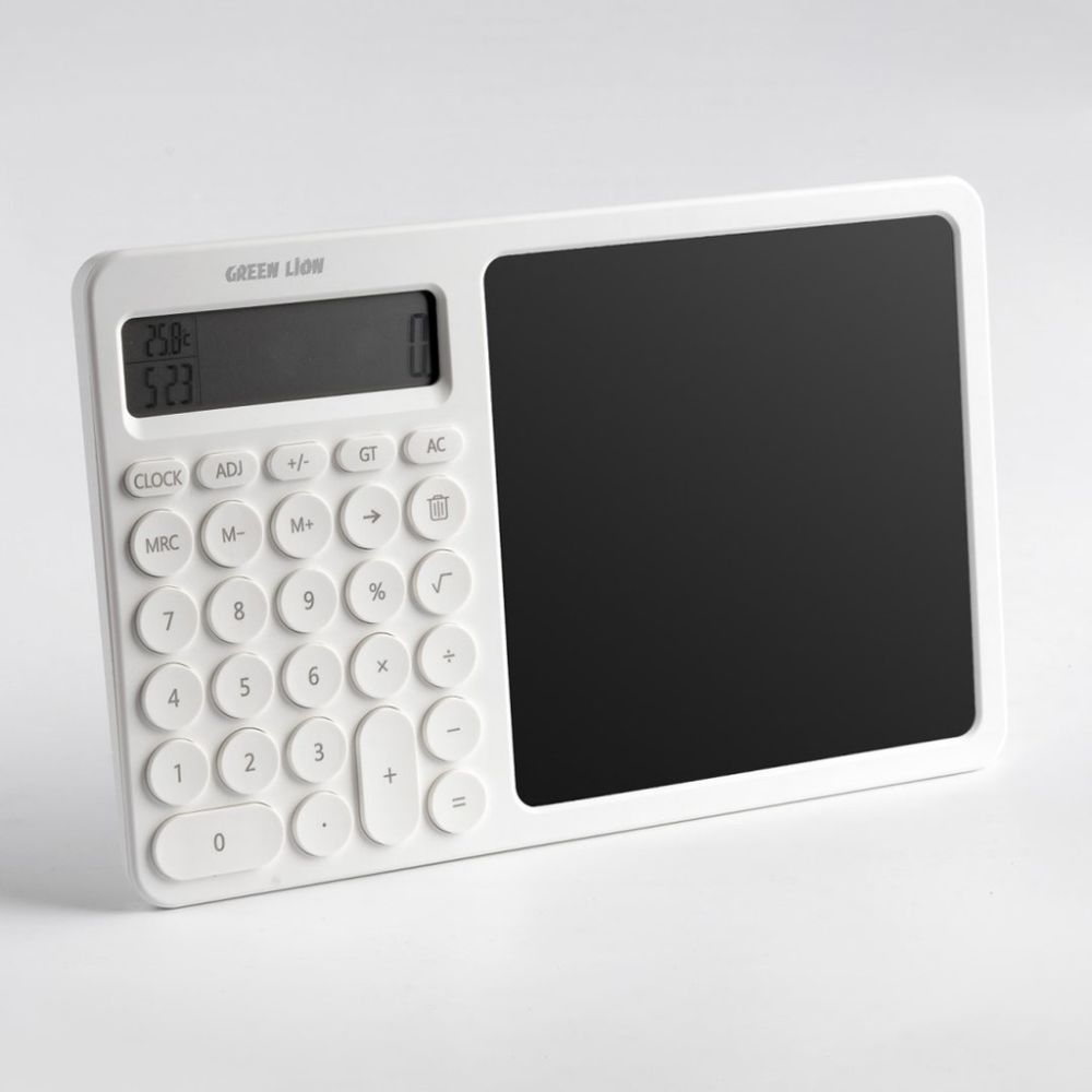 Green Lion CalcWrite Pro Calculator-Writing Pad Combo – White