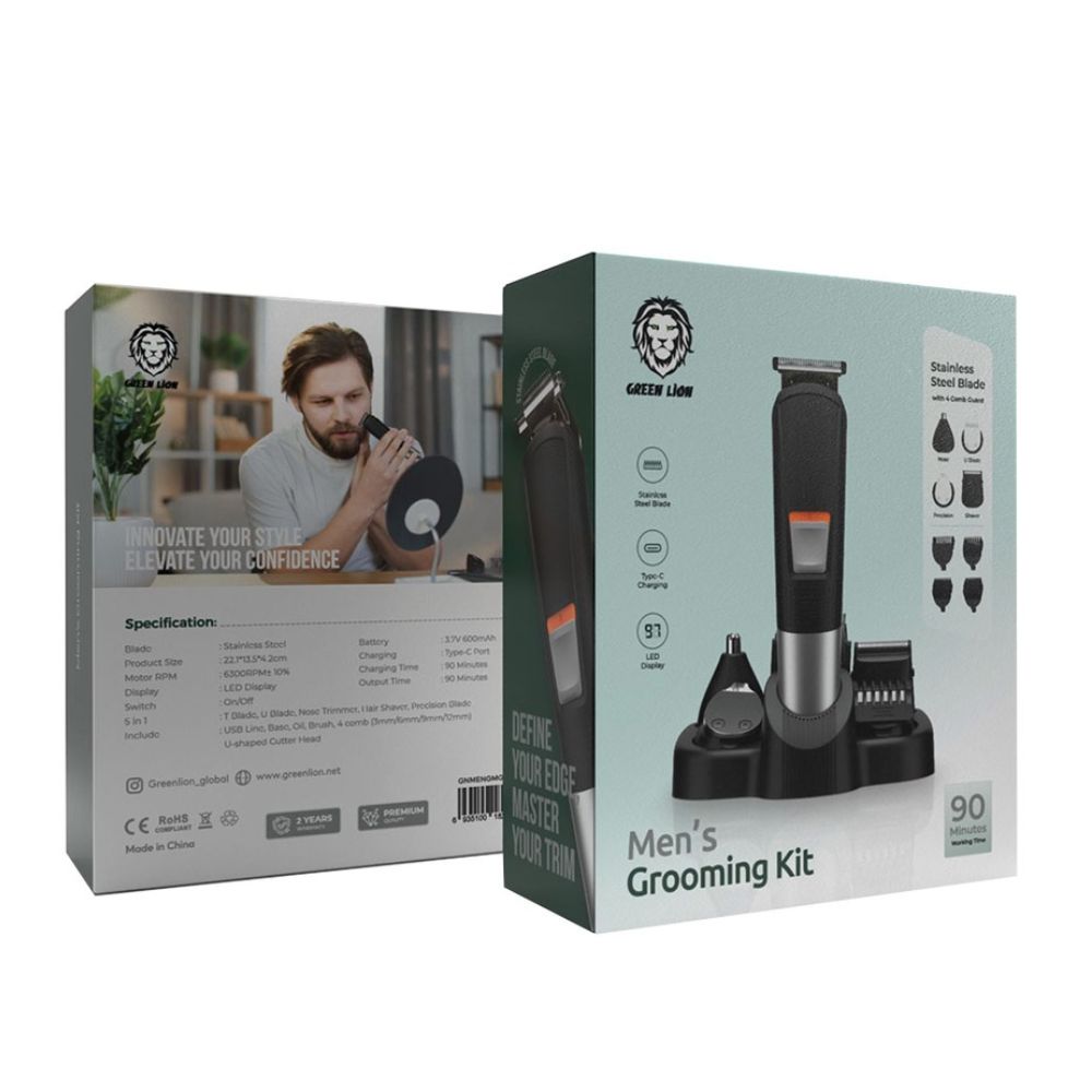 Green Lion – Men Grooming kit – Black