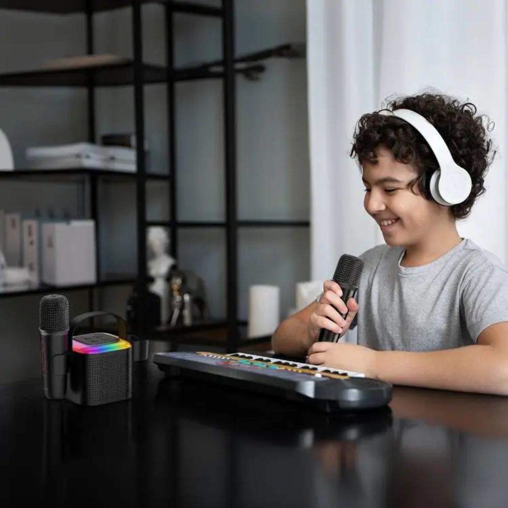 Green Lion 2 in 1 Karaoke Speaker – Black