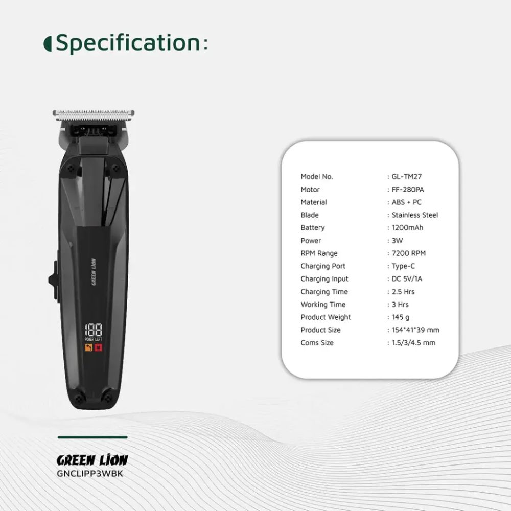 Green Lion Clip Master Professional Hair Clipper