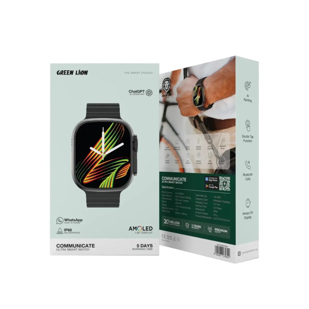 Green Lion Communicate Ultra Smart Watch 1.85″ AMOLED