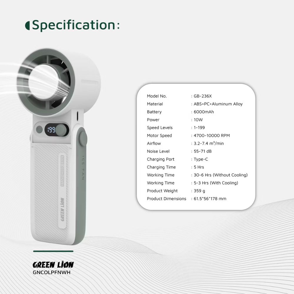 Green Lion Coolio Portable Fan
