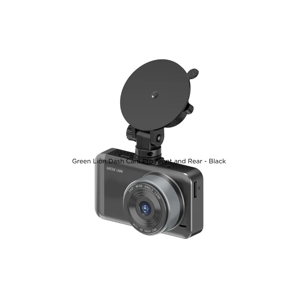 Green Lion Dash Cam Pro Front and Rear – Black