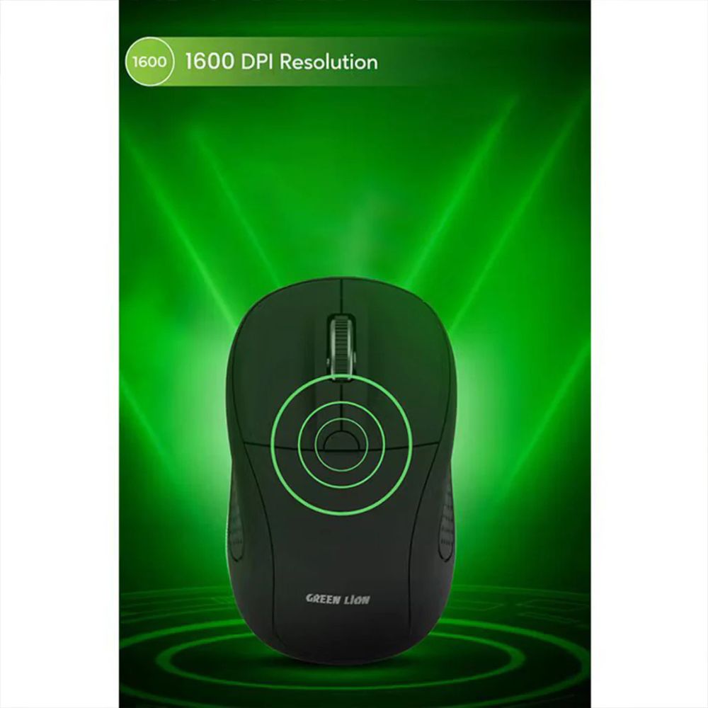 Green Lion G200 Wireless Mouse 1600 DPI