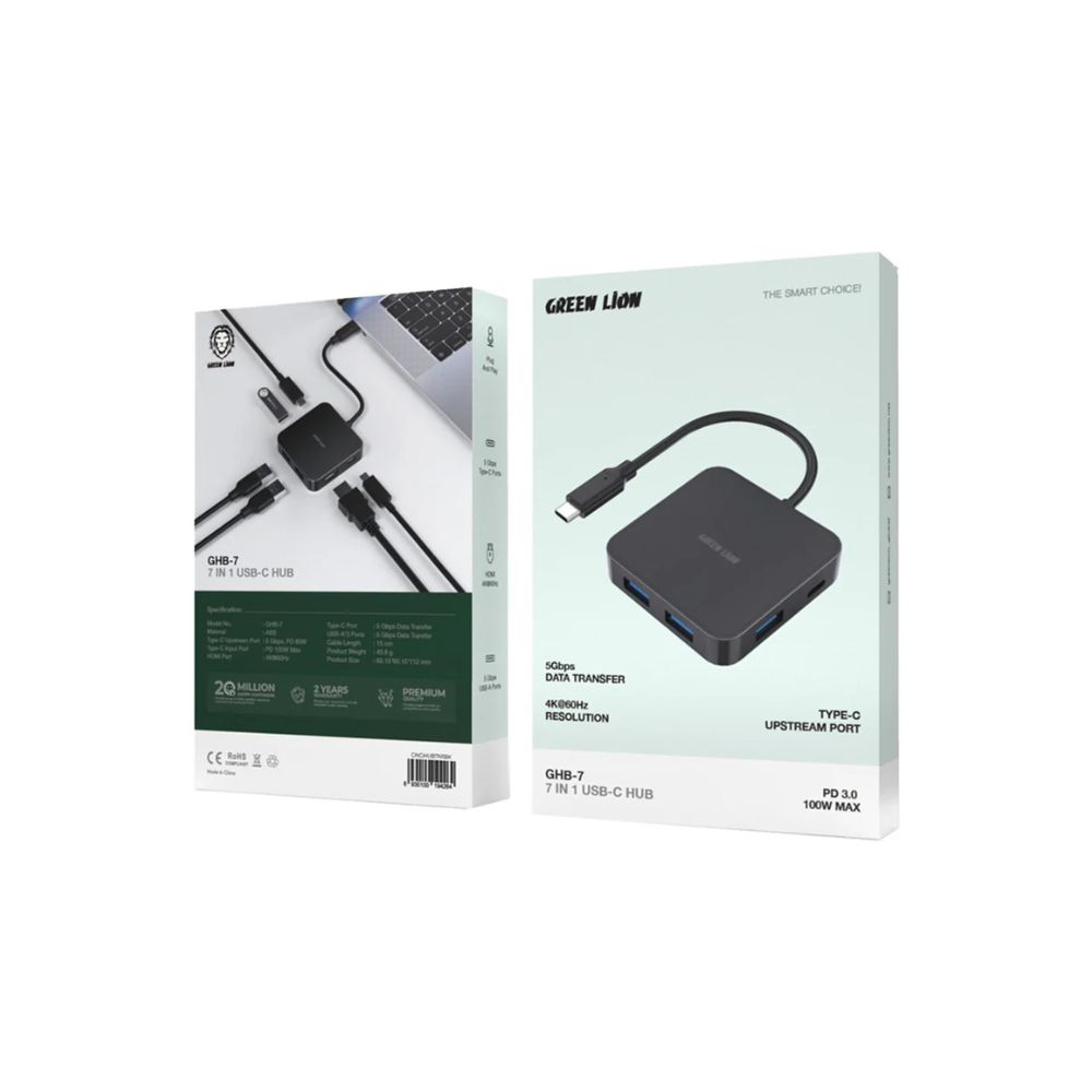 Green Lion GHB-7 7-in-1 USB-C Hub