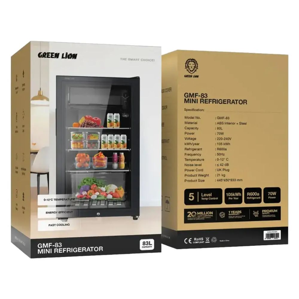 Green Lion GMF-83 Mini Refrigerator 83L