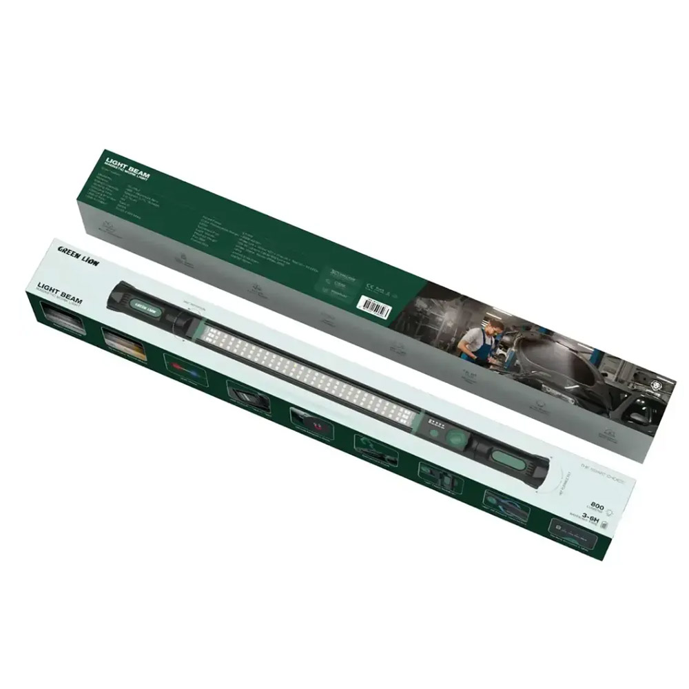 Green Lion Light Beam Magnetic Work Light – Black