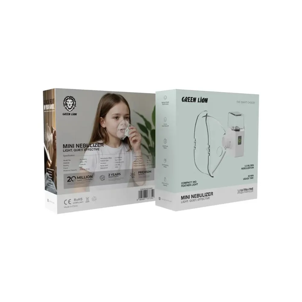 Green Lion Mini Nebulizer – White