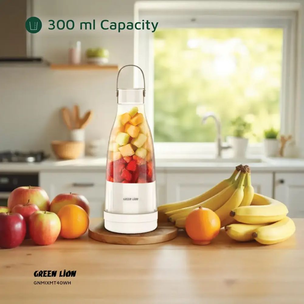 Green Lion Mixmate Portable Blender (300mL / 6-Blade Powerful Engine)