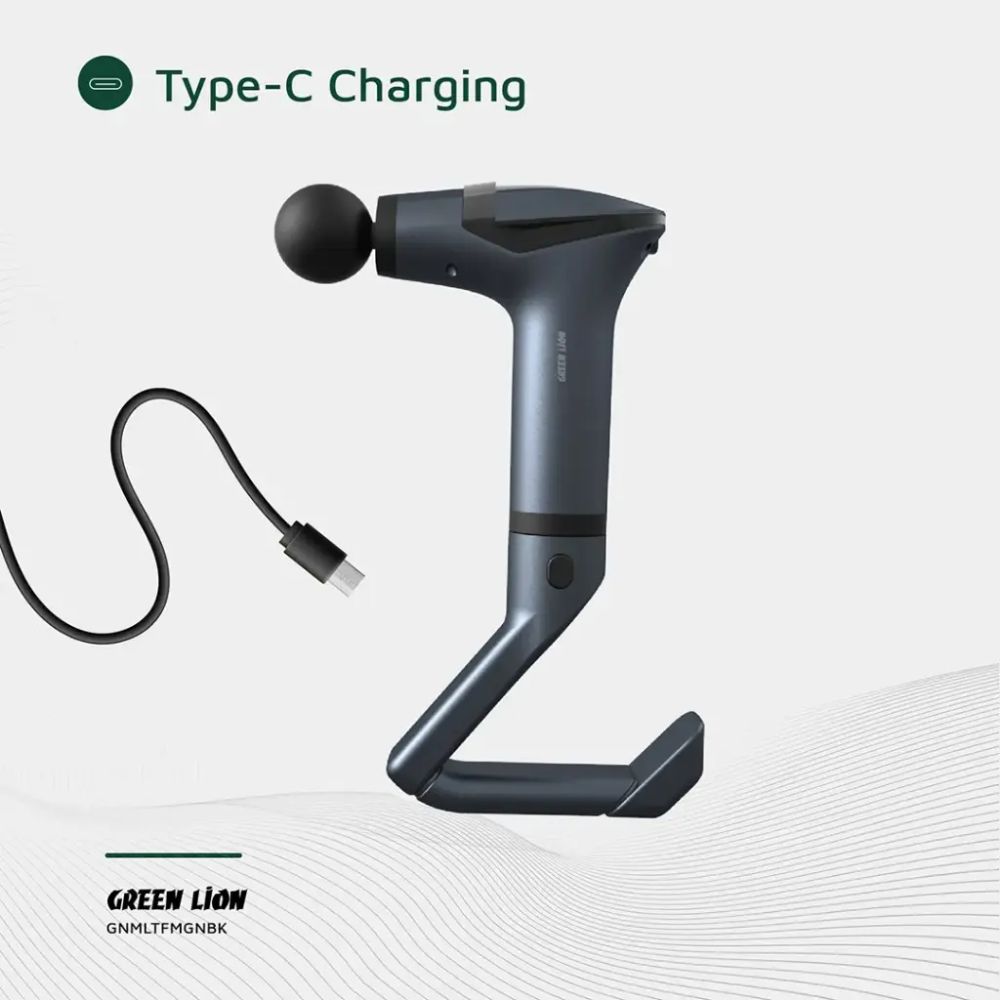 Green Lion Multifunctional Massage Gun GMG-05 – Black