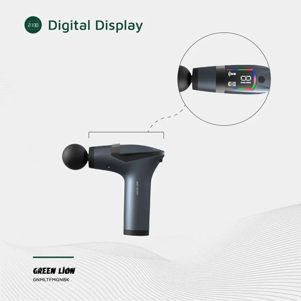 Green Lion Multifunctional Massage Gun GMG-05 – Black