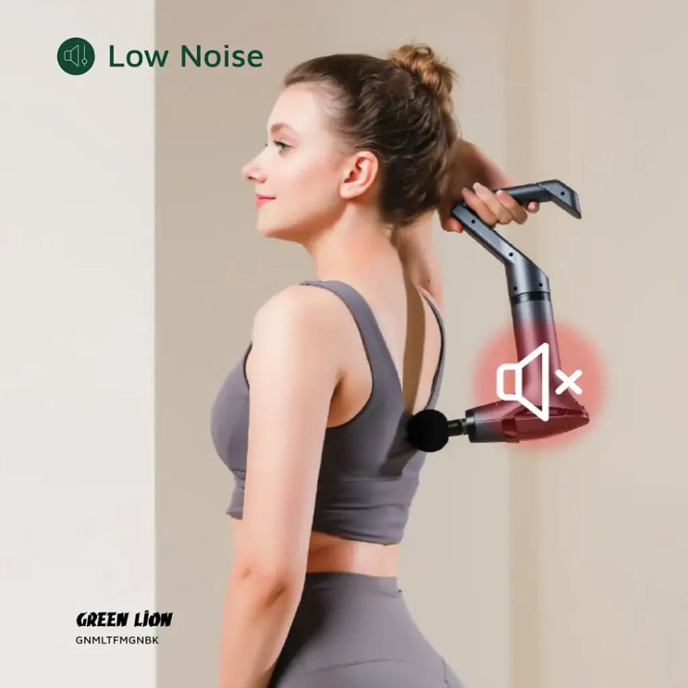 Green Lion Multifunctional Massage Gun GMG-05 – Black