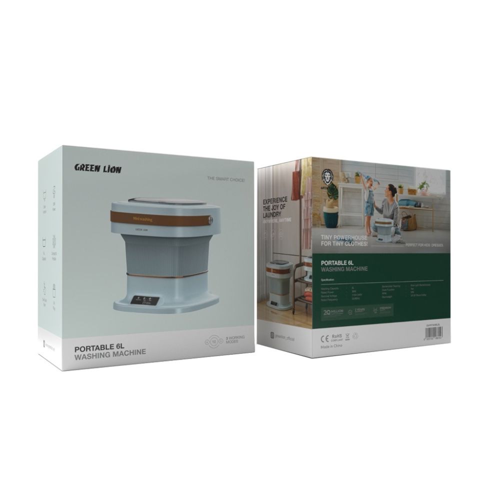 Green Lion Portable 6L Washing Machine – Blue