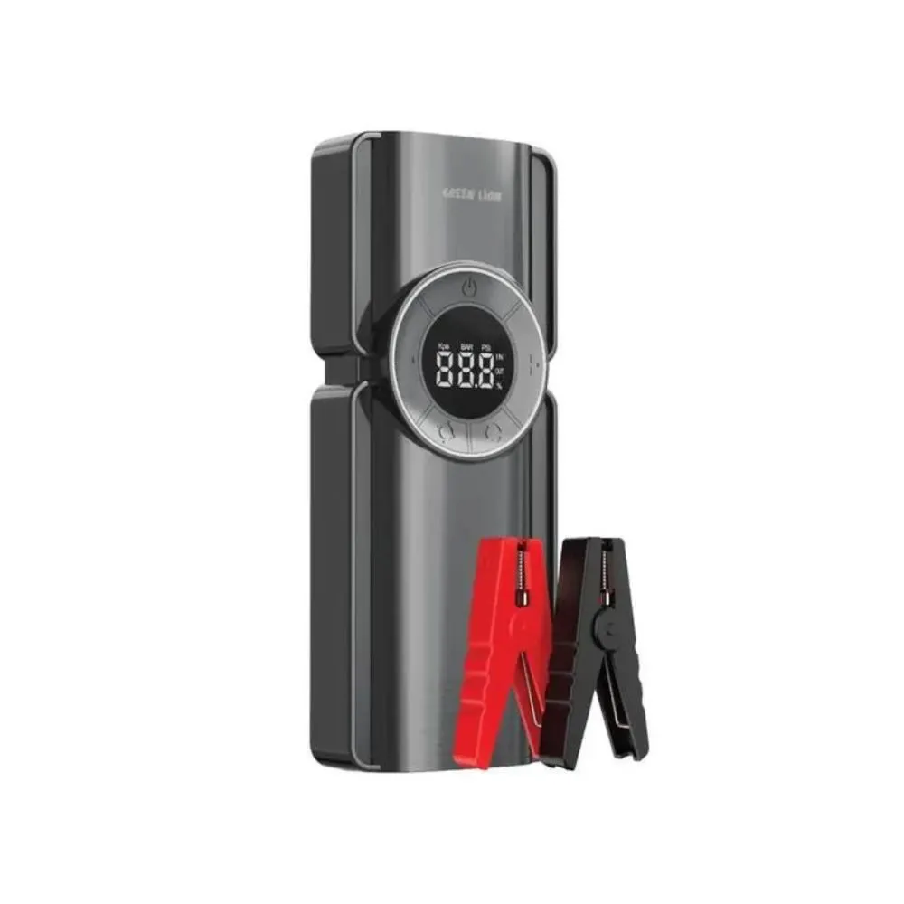Green Lion Portable Jump Starter with Air Pump
