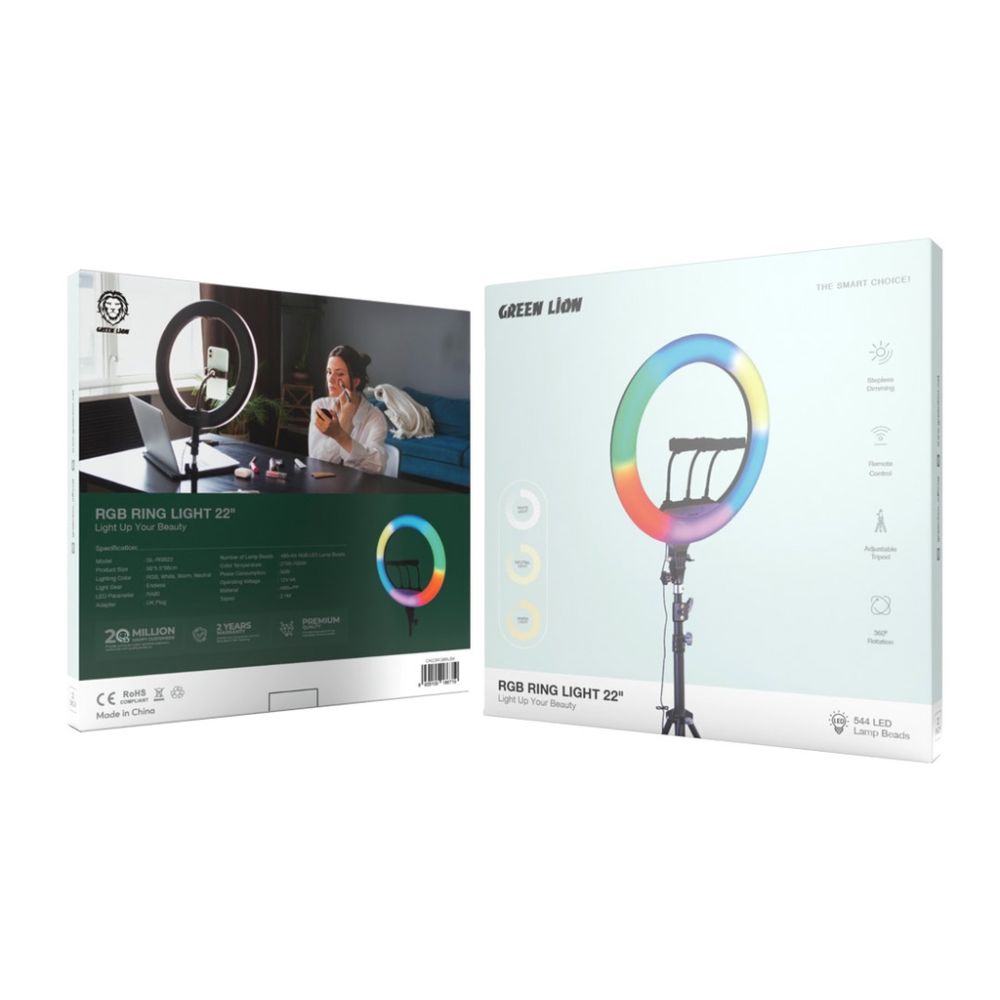 Green Lion RGB Ring Light 22″