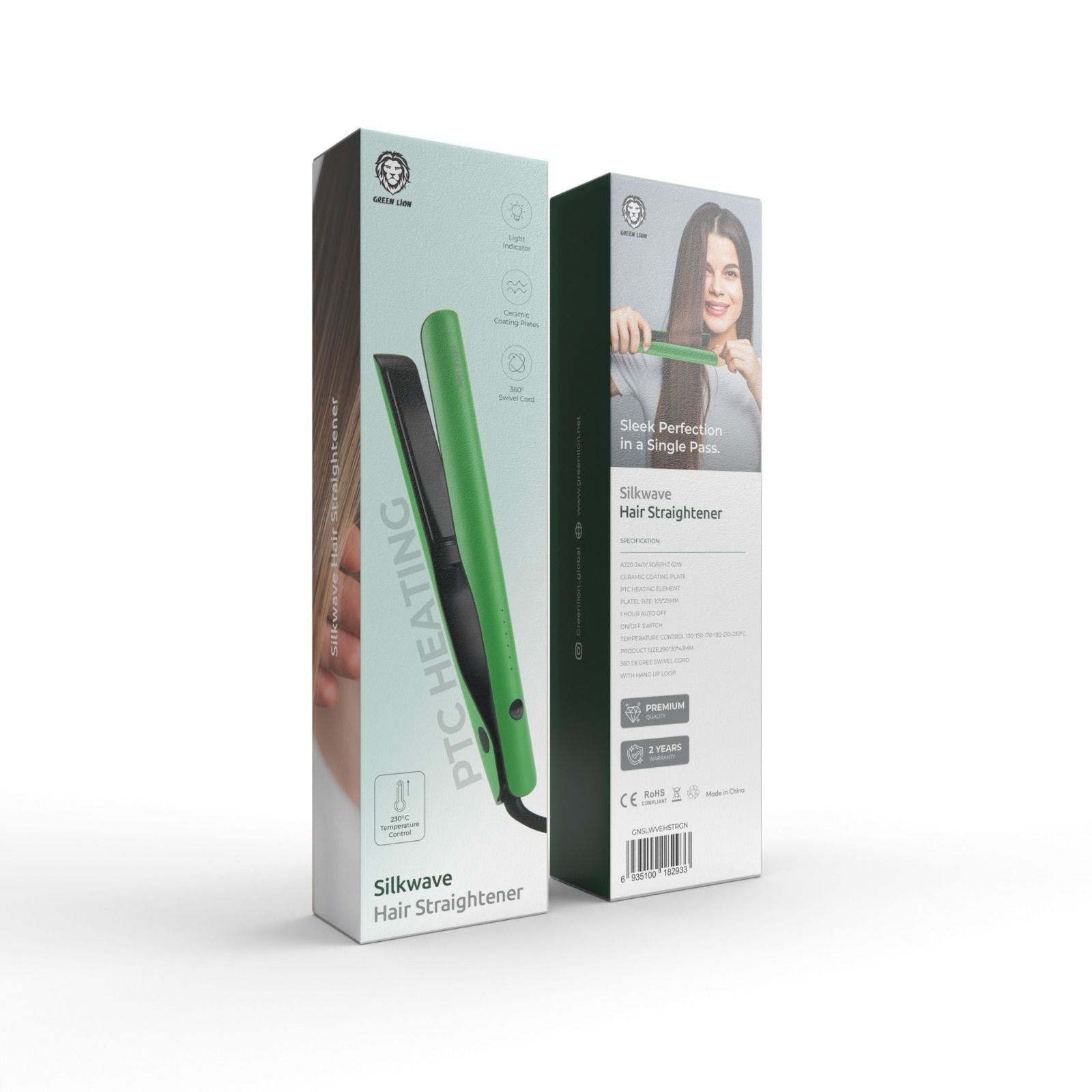 Green Lion Silkwave Hair Straightener PTC Heating