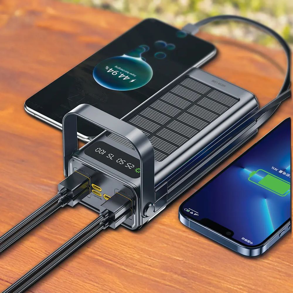 Green Lion Solar X 30000mAh Power Bank PD 20W – Black