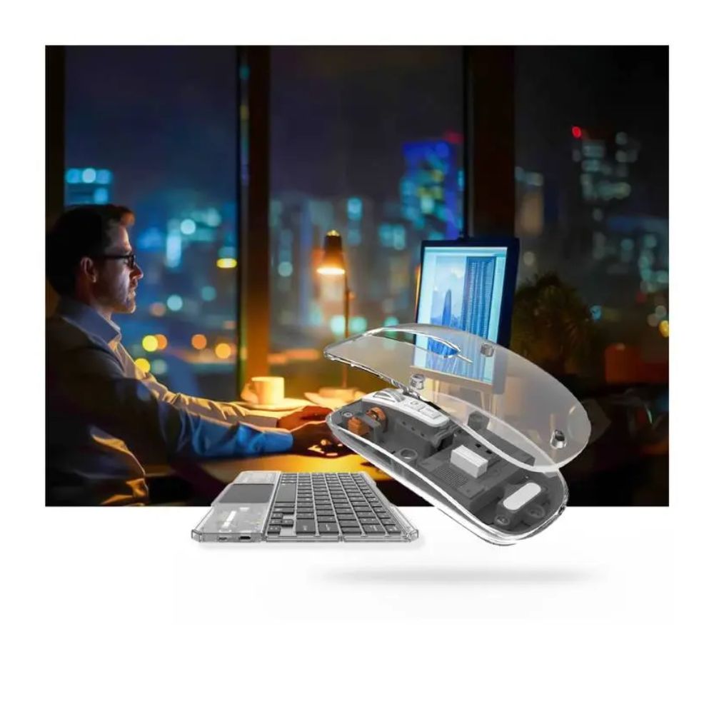 Green Lion Transparent Duo Wireless Keyboard &amp; Mouse