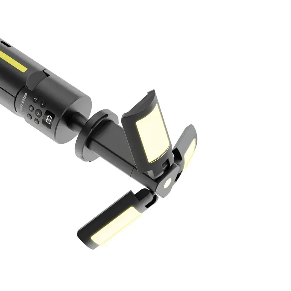Green Lion Trio Beam Tripod Camping Light – Black