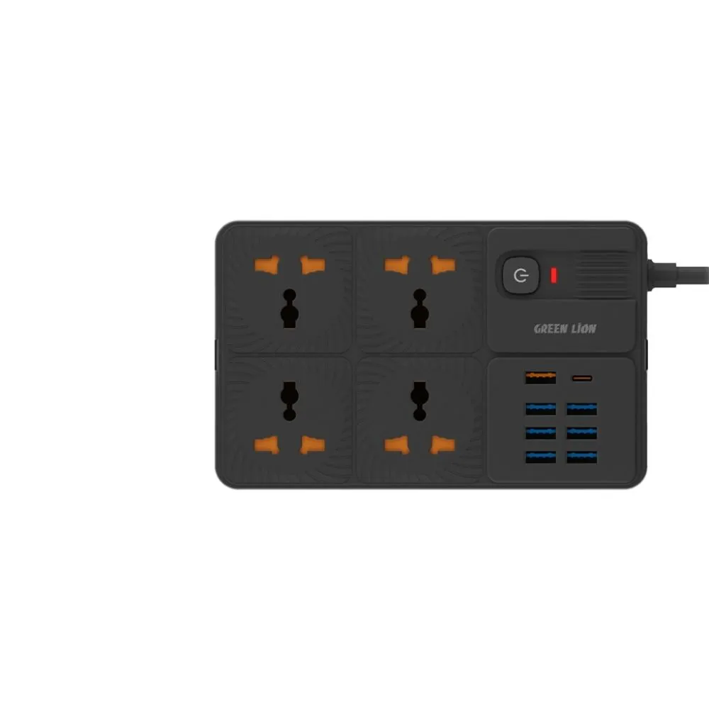 Green Lion UK Power Socket 7 USB-A Port &amp; 1 PD Port