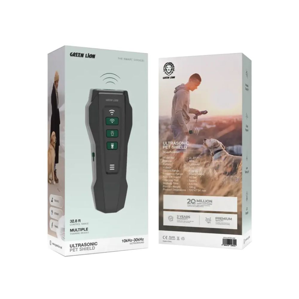 Green Lion Ultrasonic Pet Shield – Black