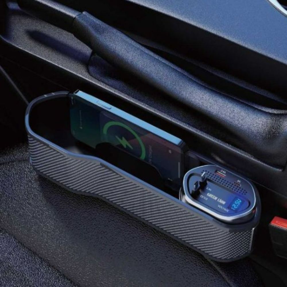 Green Lion Universal Car Organizer with Wireless Charging Dock