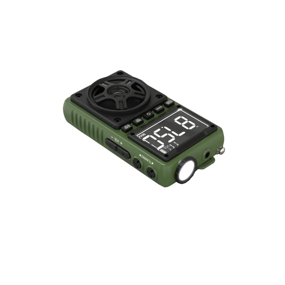 Green Lion Voyager Portable Radio | Flash Light | Speaker – Green