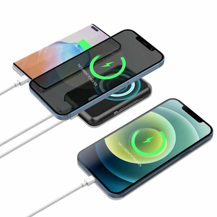 Green Magnetic Suction Power Bank 5000mAh