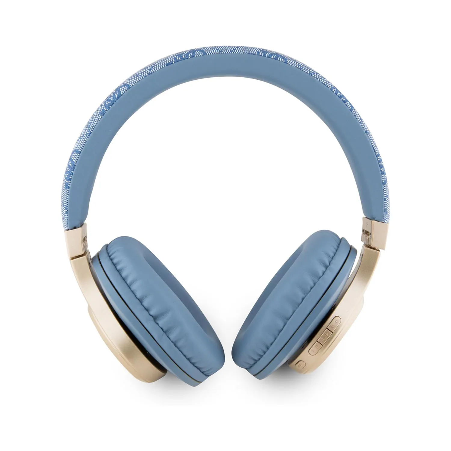 Guess PU 4G Leather BT Headphone Sound with Script Metal Logo – Blue