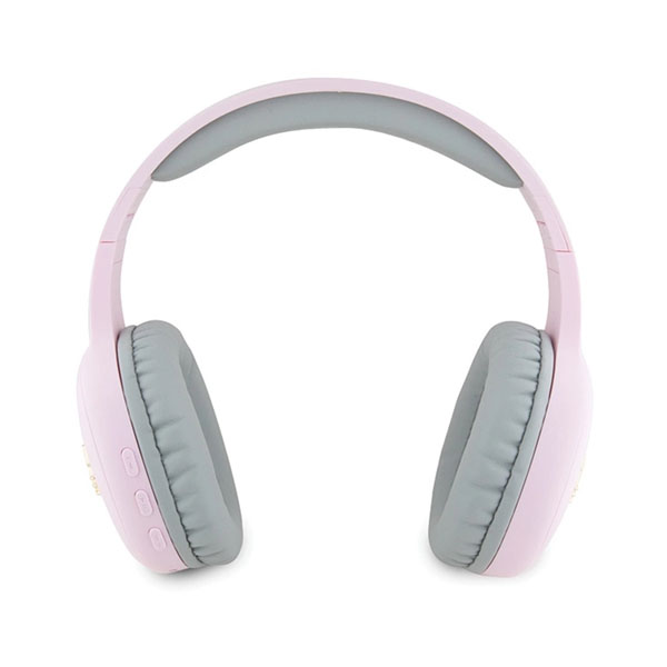 Hello Kitty Metal Logo Bluetooth on-ear headphones – pink