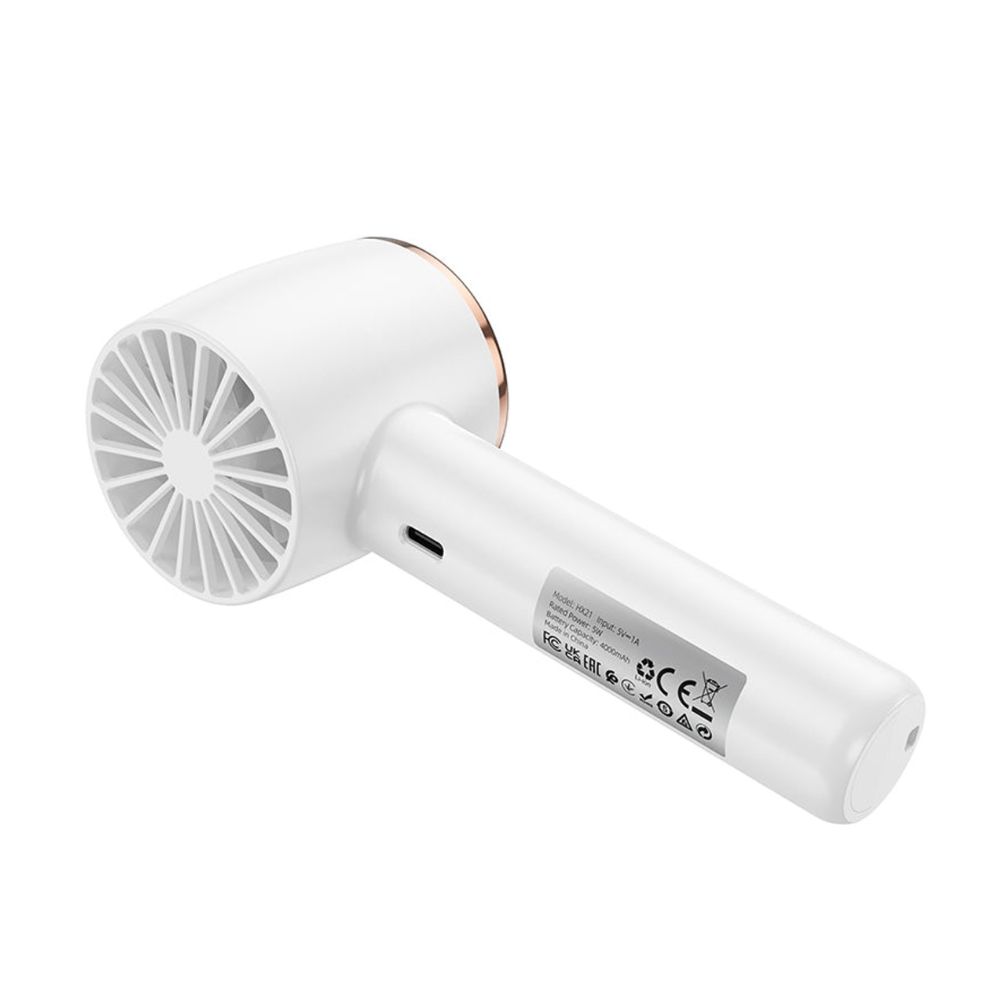 Hoco HX21 Portable Electric Fan w/ Handheld & Desktop Stand