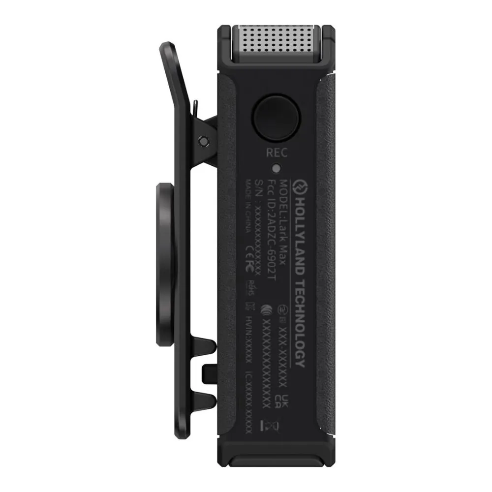 Hollyland LARK MAX Solo Wireless Microphone System (2.4 GHz, Black)